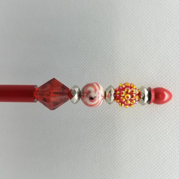 Beaded Fashion Metal Pen - Picture 3 of 6